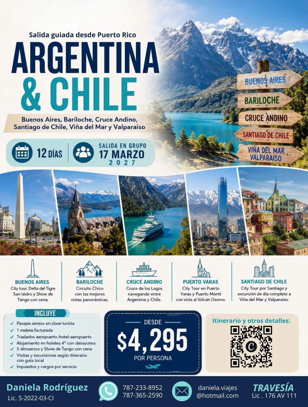 Información de SALIDA GUIADA ARGENTINA & CHILE 